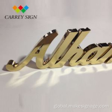 Personalized Metal Letters Metal Signs with Custom Design Manufactory